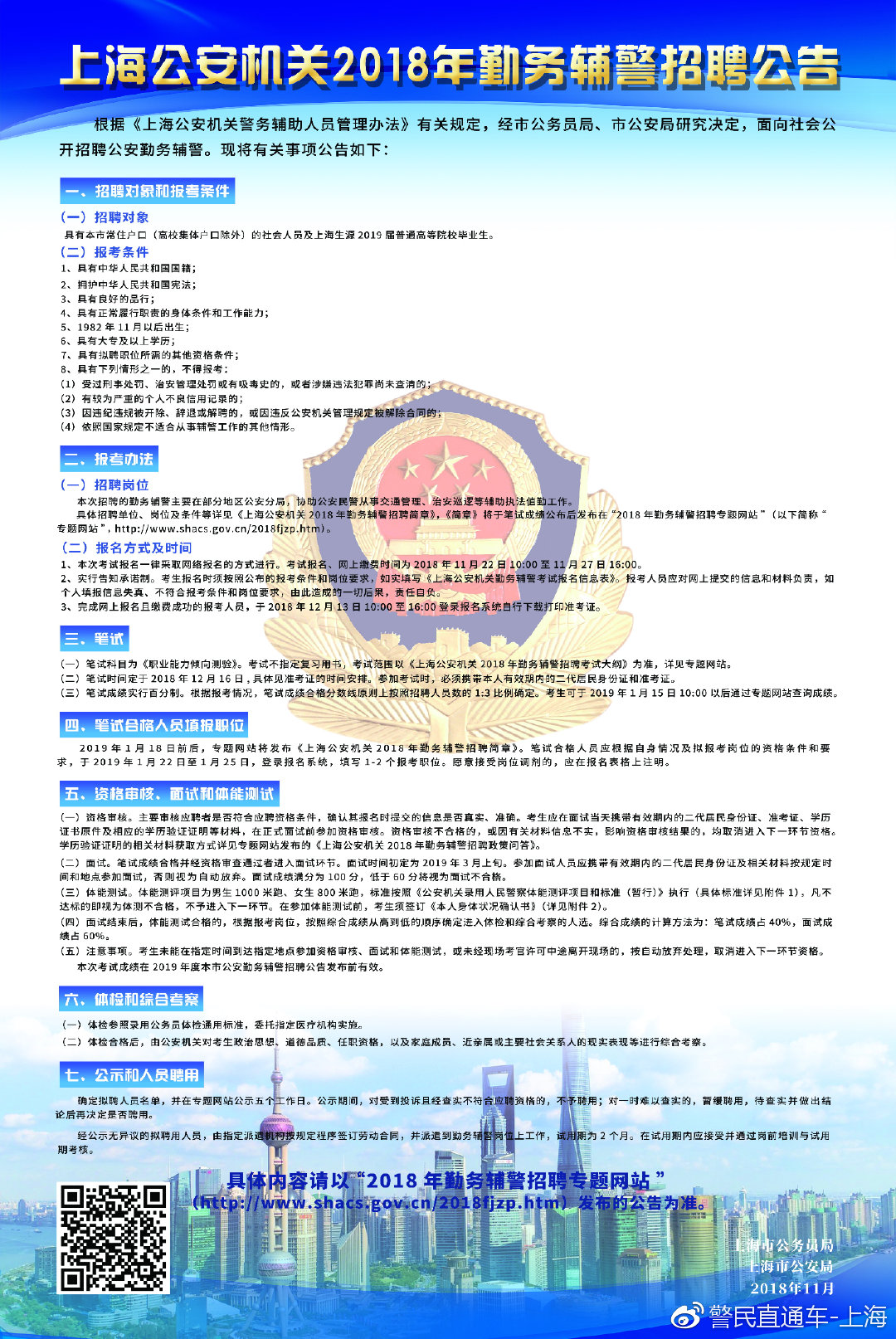 虹口区公安局最新招聘信息全面解析